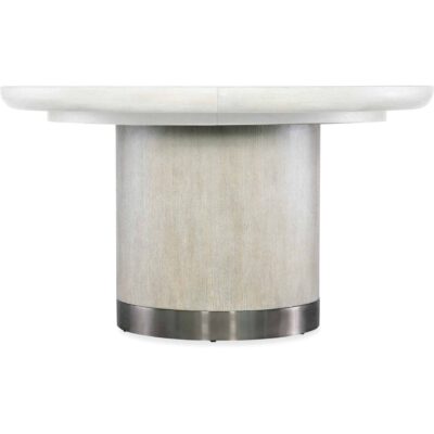 Modern Mood Round Dining Table w/1-18in leaf 6850-75201-80 6850 75201b 80 silo