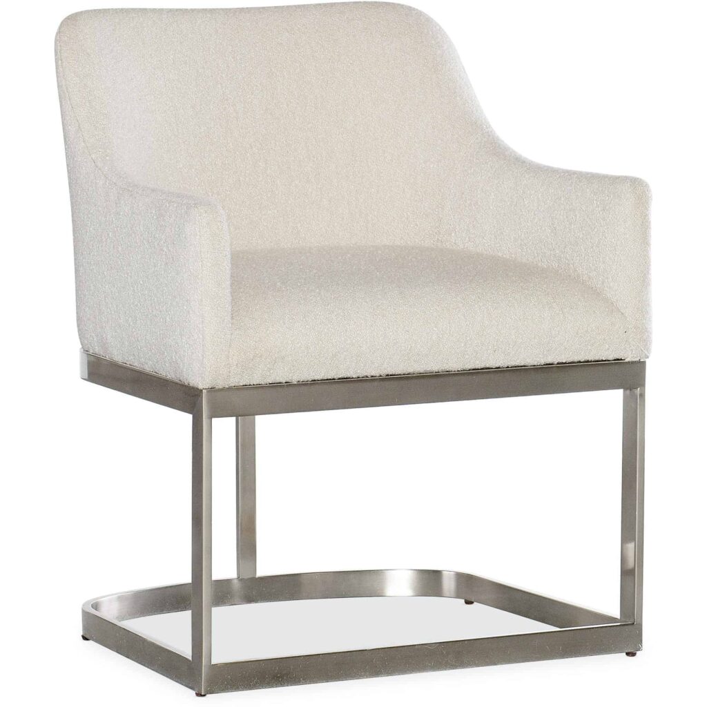 Modern Mood Upholstered Arm Chair w/Metal Base