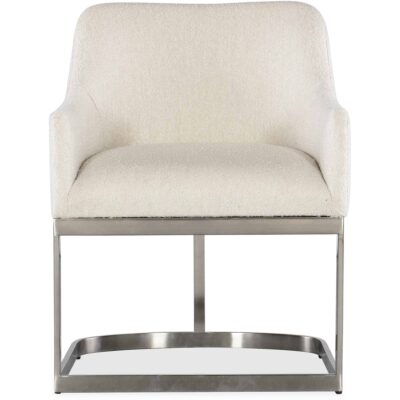 Modern Mood Upholstered Arm Chair w/Metal Base 6850-75300-95 6850 75300 95 straight silo