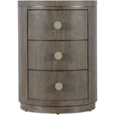 Modern Mood Round Nightstand 6850-90315-89 6850 90315 89 straight silo