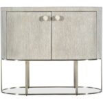 Modern Mood Oval Nightstand 8 Modern Mood Oval Nightstand 6850-90317-80 6850 90317 80 straight silo