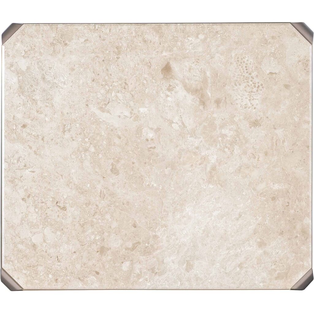 Bella Donna Rectangle Stone Top End Table - Image 3