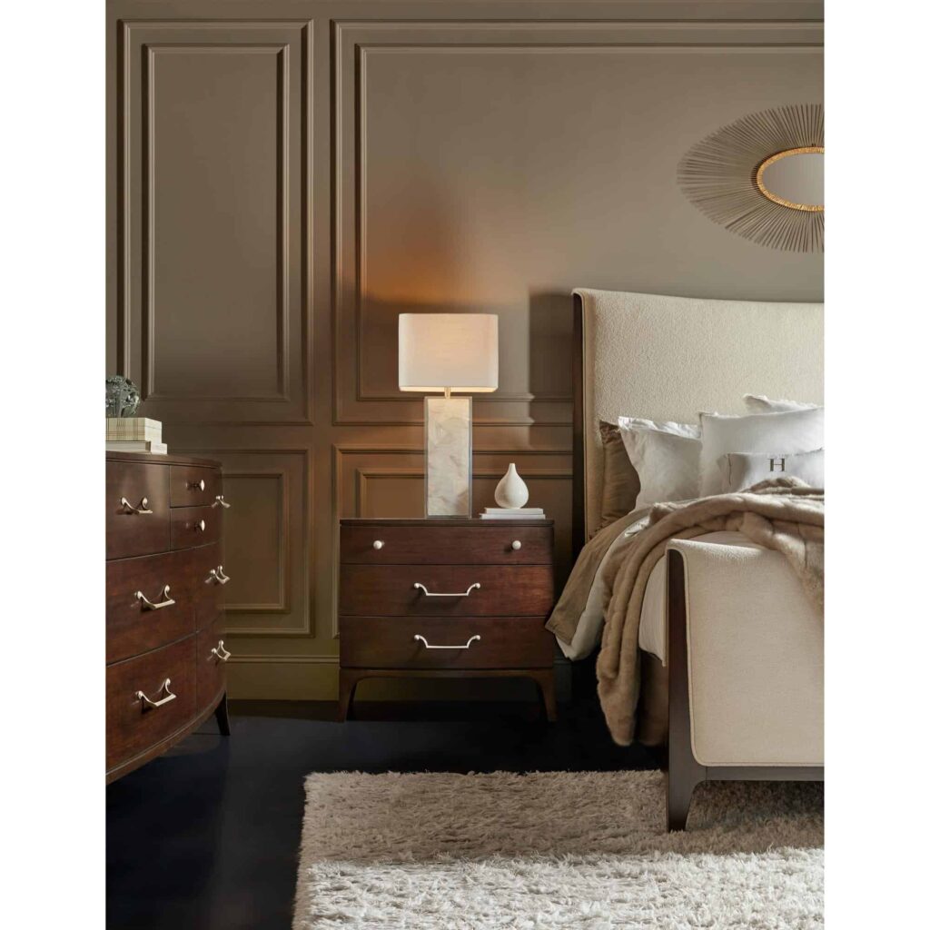 Bella Donna Three-Drawer Nightstand - Image 4