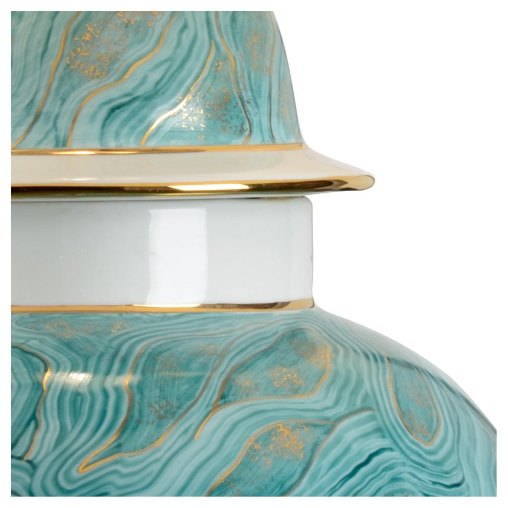 Green Marblized Lamp 2 Green Marblized Lamp - Image 2