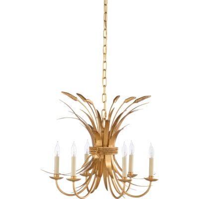 Wheat Chandelier - Gold