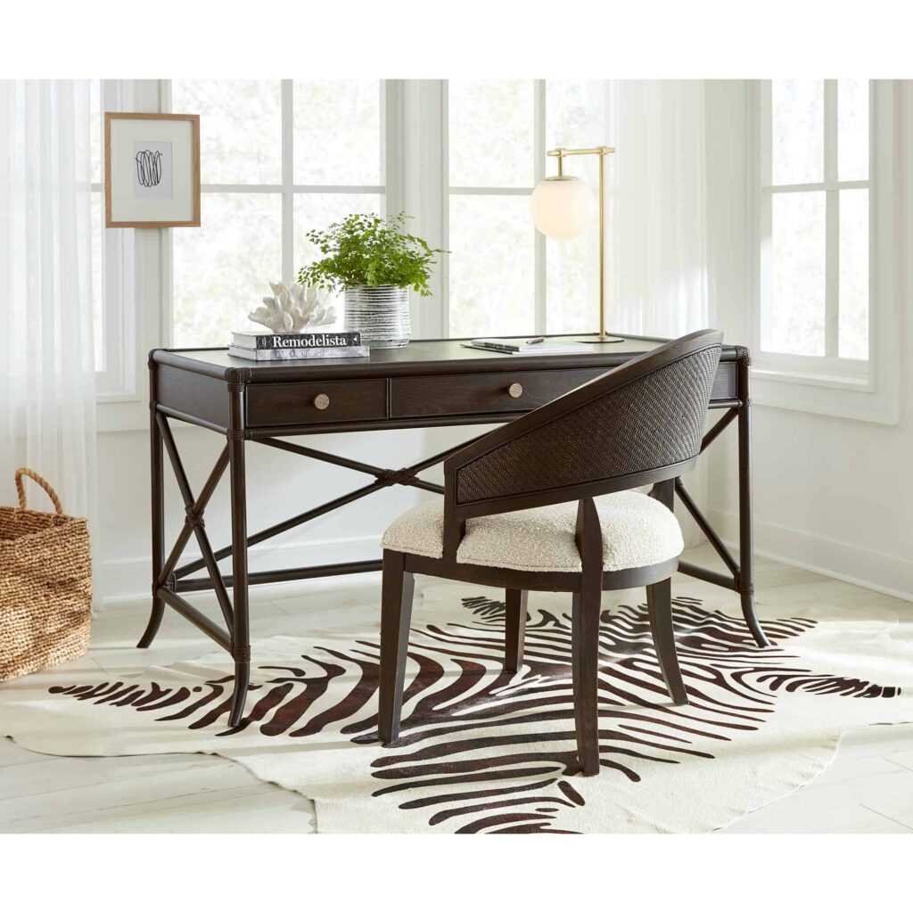 Retreat Pole Rattan Writing Desk - Image 7