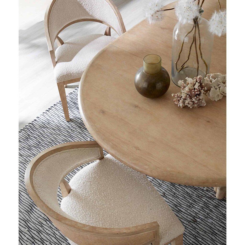 Retreat Pole Rattan Round Dining Table w/1-20in leaf - Image 5