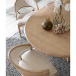Retreat Pole Rattan Round Dining Table w/1-20in leaf 13 Retreat Pole Rattan Round Dining Table w/1-20in leaf 6950-75201-80 6950 75201 400 80 detail