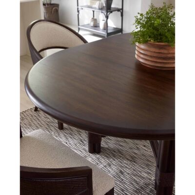 Retreat Pole Rattan Round Dining Table w/1-20in leaf 6950-75201-99 6950 75201 99 detail2