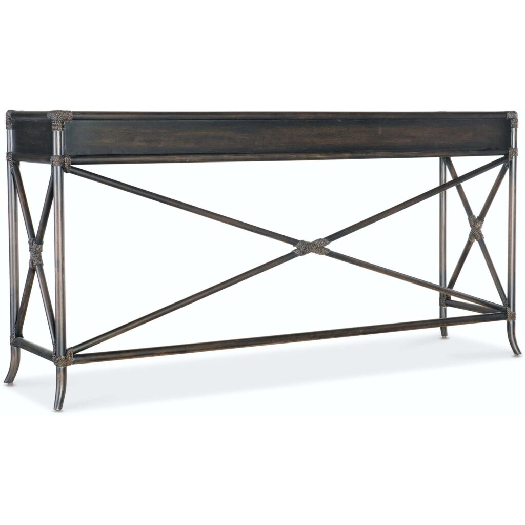 Retreat Pole Rattan Console - Image 2