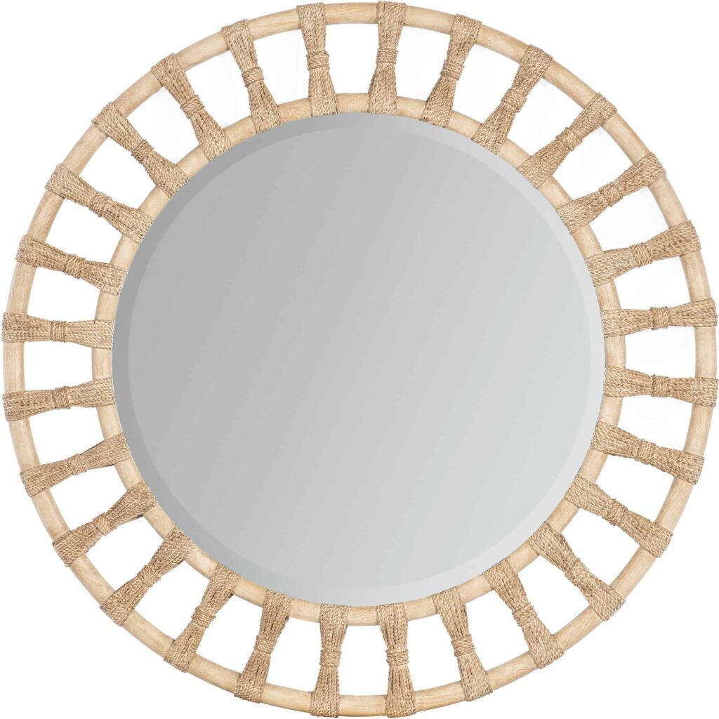 Retreat Pole Rattan Accent Mirror