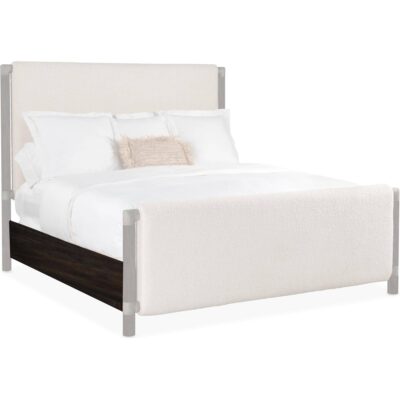 Retreat King Upholstered Panel Bed 6950-90366-99 6950 90353 99 silo