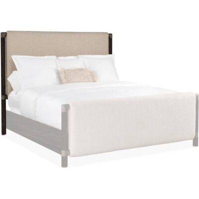 Retreat King Upholstered Panel Bed 6950-90366-99 6950 90367 99 silo