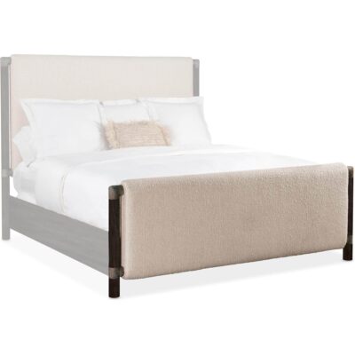 Retreat King Upholstered Panel Bed 6950-90366-99 6950 90368 99 silo