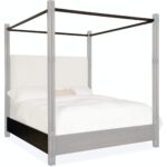 Retreat Pole Rattan King Upholstered Poster Bed w/Canopy 11 Retreat Pole Rattan King Upholstered Poster Bed w/Canopy 6950-90466-99 6950 90453 99 silo