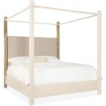 Retreat Pole Rattan King Upholstered Poster Bed w/Canopy 18 Retreat Pole Rattan King Upholstered Poster Bed w/Canopy 6950-90466-80 6950 90467 80 silo