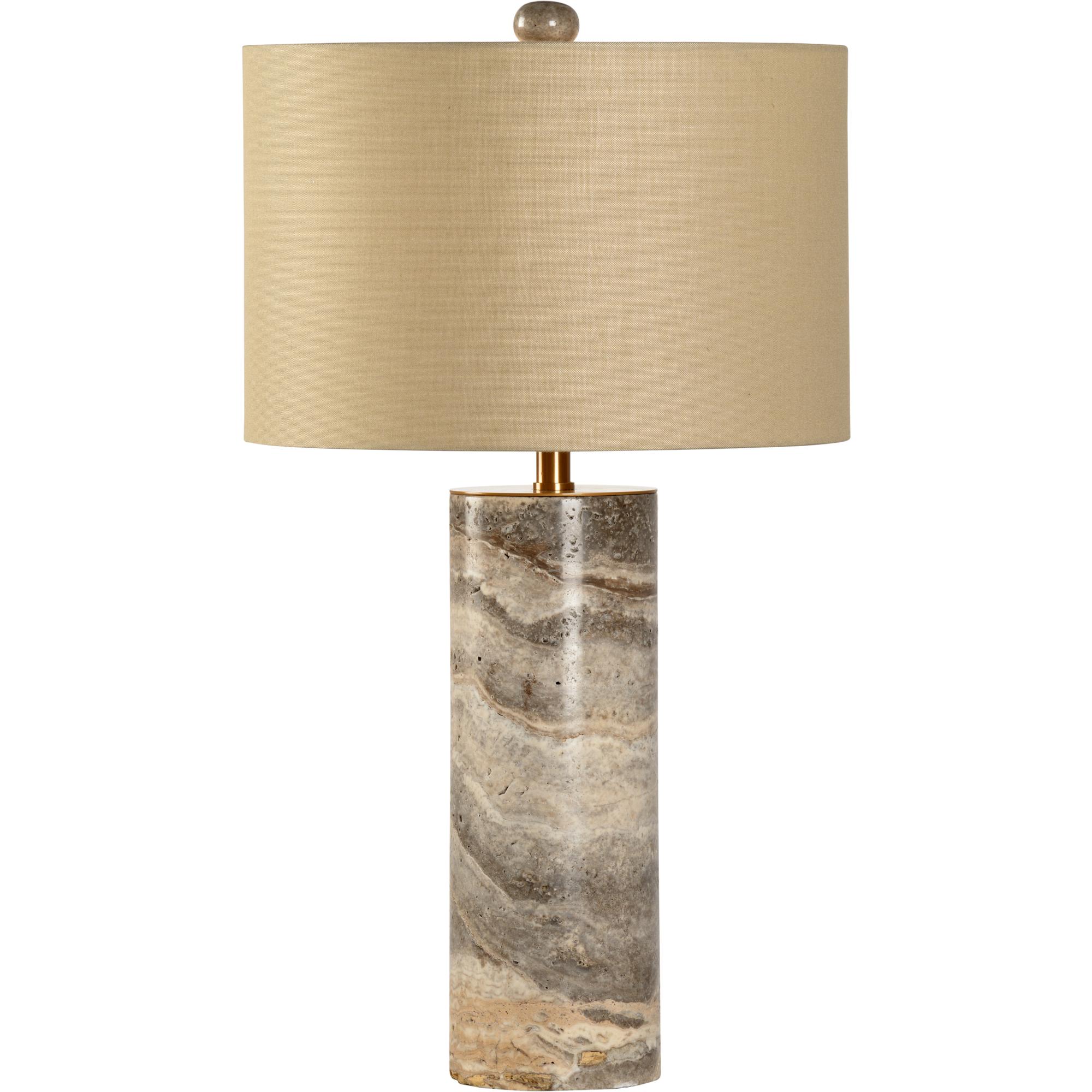 Gray Marble Column Lamp 1 Gray Marble Column Lamp