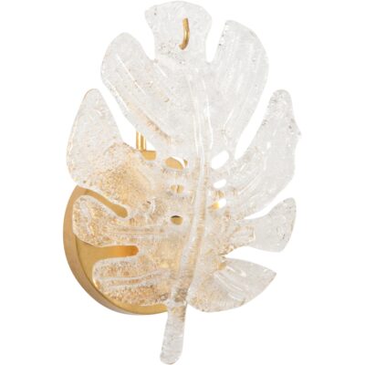 Glass Leaf Sconce