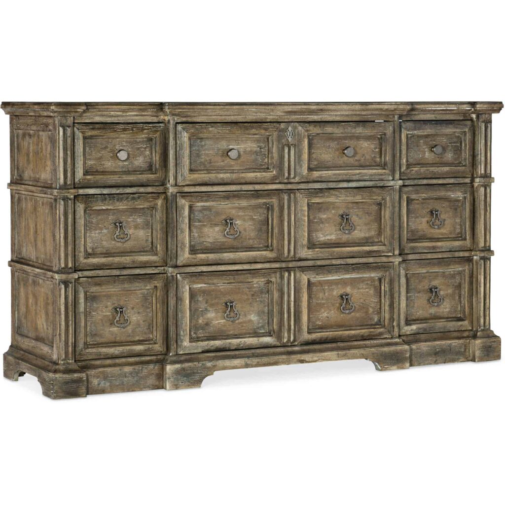 La Grange Rolling Hill Nine-Drawer Dresser