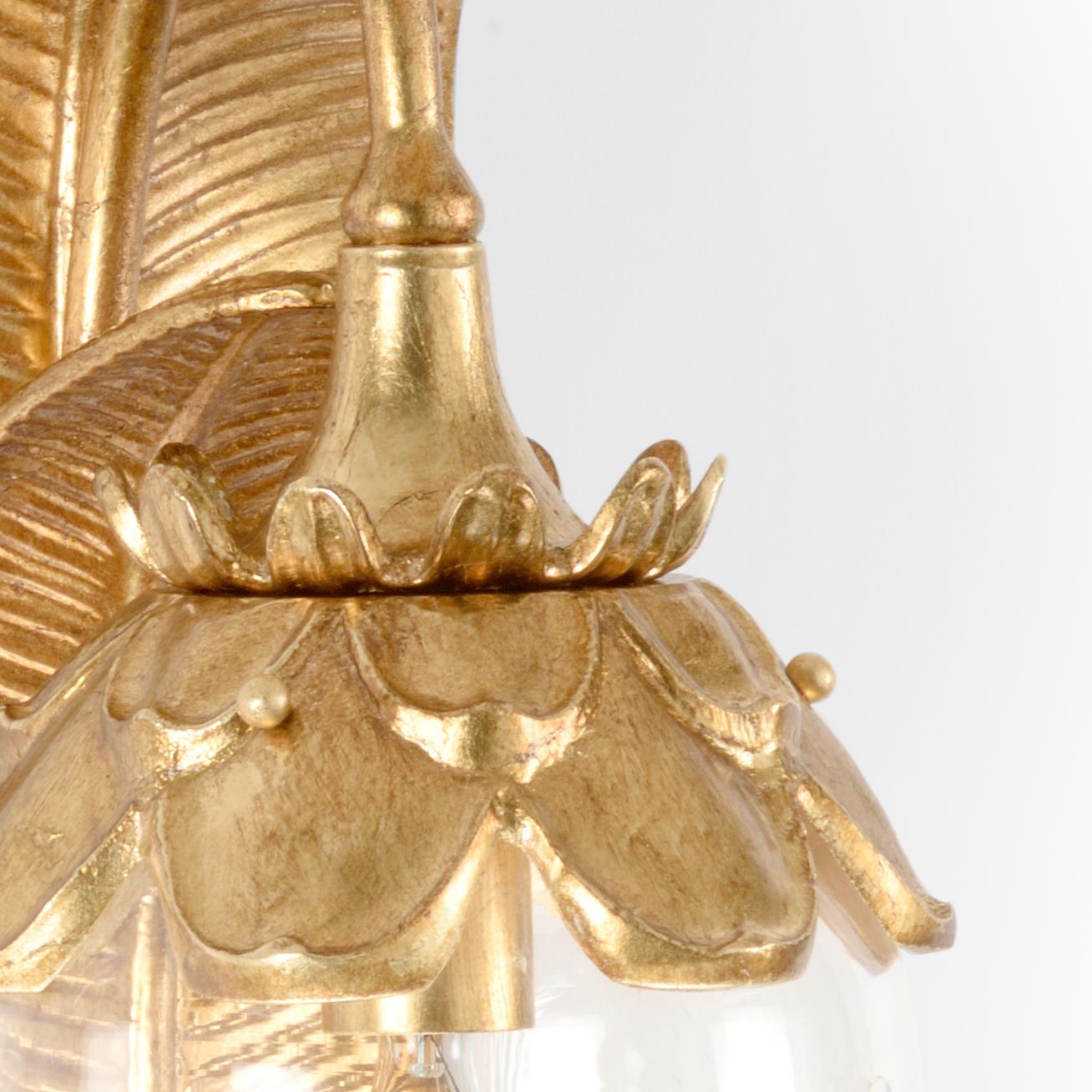 Gold Leaf Sconce (Lg) 2 Gold Leaf Sconce (Lg) - Image 2