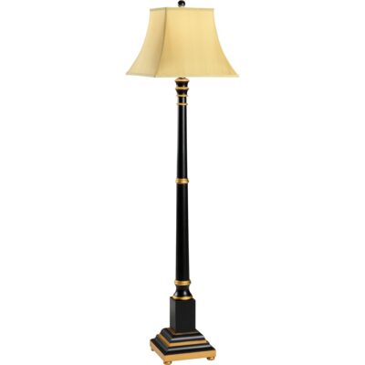 Wood Candlestick Floor Lamp