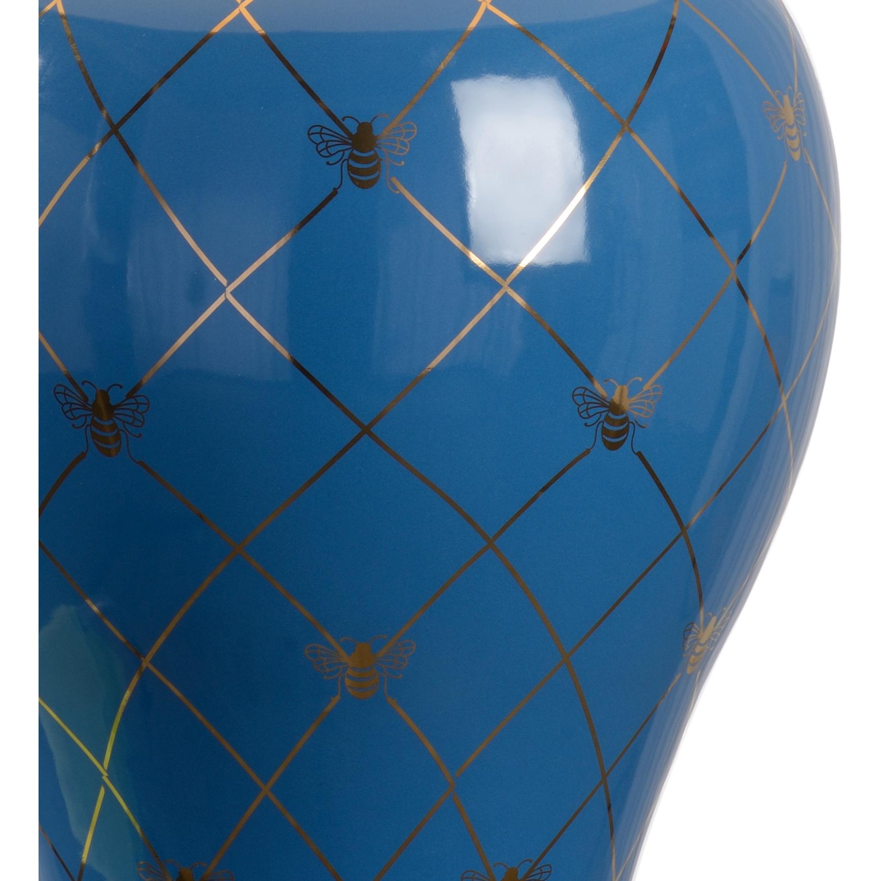 Ginger Jar Lamp - Blue 4 Ginger Jar Lamp - Blue - Image 4