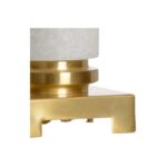 Round White Crosby Lamp 69960 69960 B