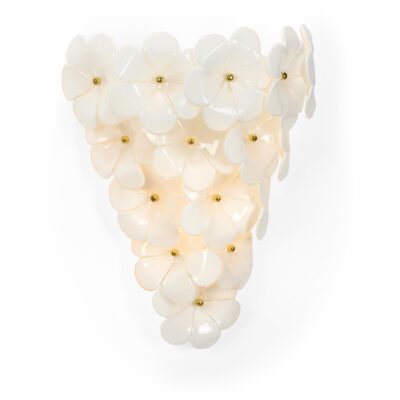 Glass Flower Wall Sconce