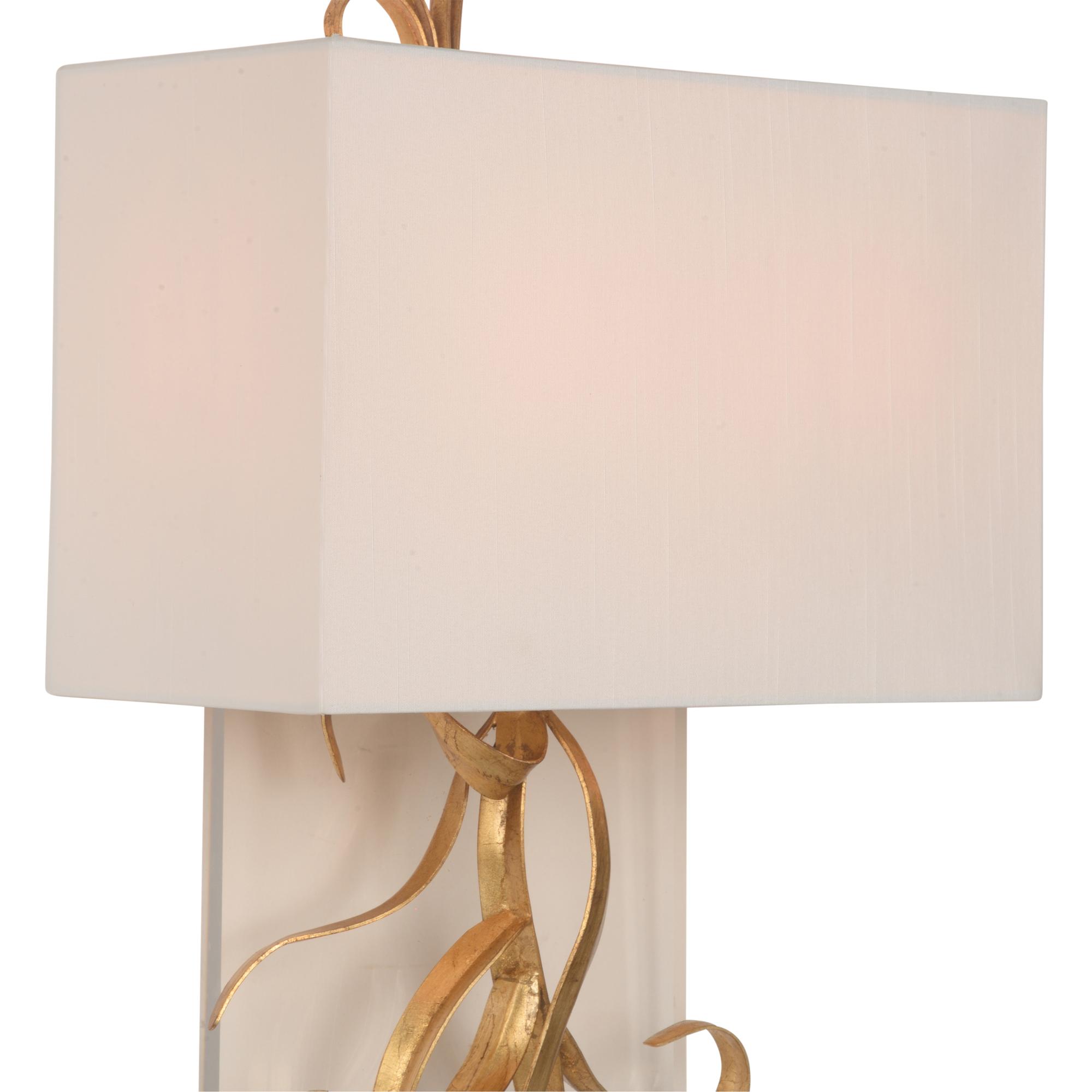 Curling Leaves Sconce w/ Acrylic 2 Curling Leaves Sconce w/ Acrylic - Image 2