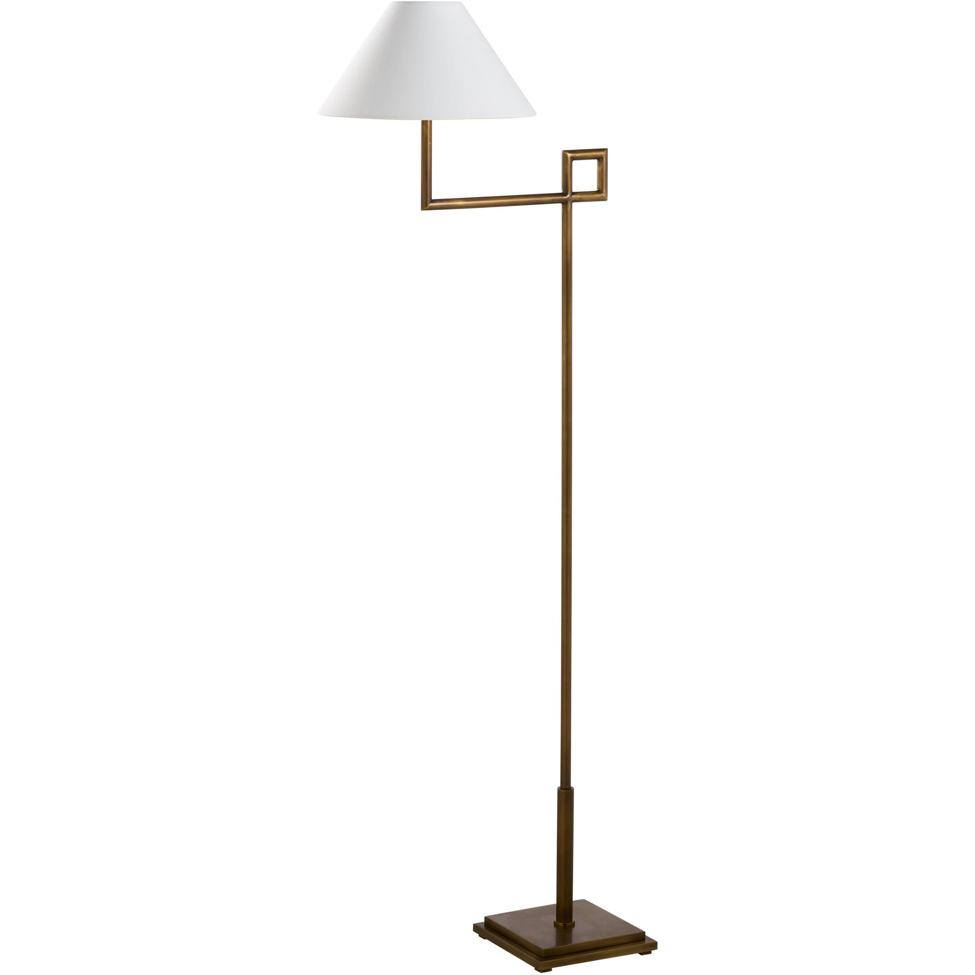 St. Dunstan Floor Lamp - Aged Brass 2 St. Dunstan Floor Lamp - Aged Brass - Image 2