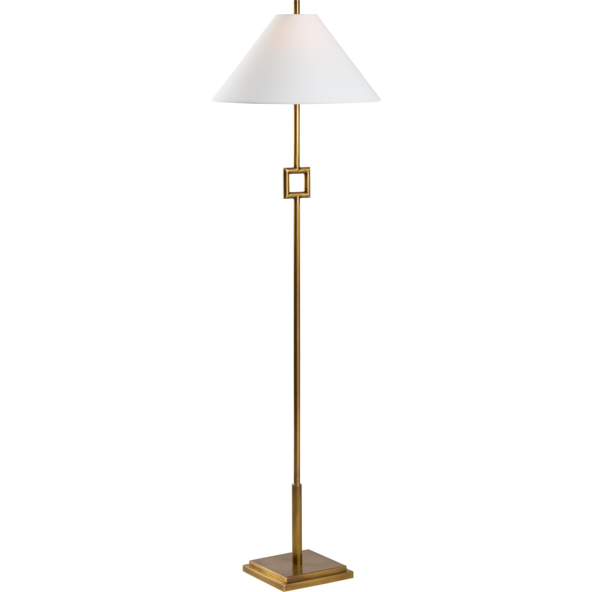 Overhill Floor Lamp - Aged Brass 1 Overhill Floor Lamp - Aged Brass