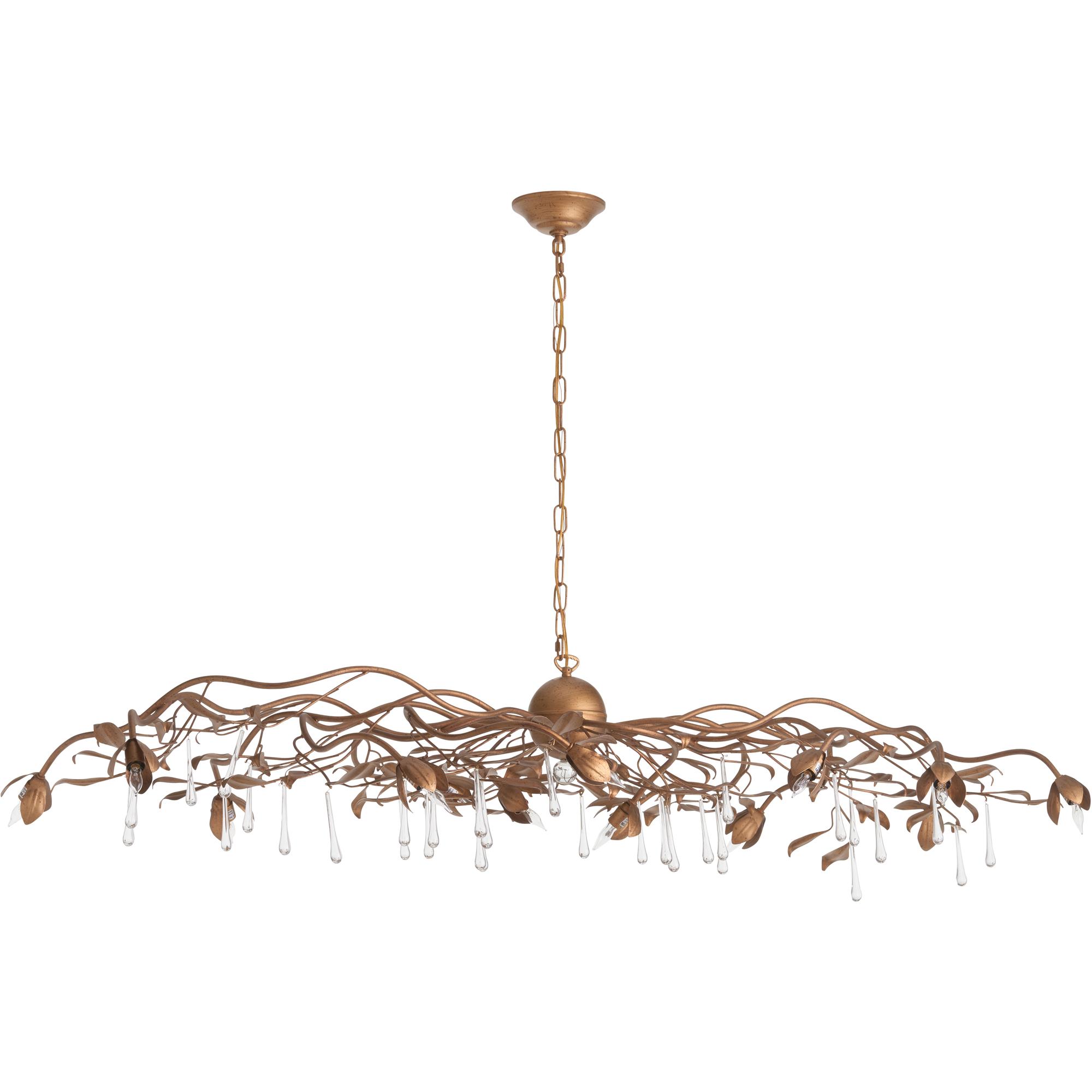 Bay Laurel Leaf Crystal Chandelier 2 Bay Laurel Leaf Crystal Chandelier - Image 2