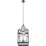 Quatrefoil Lantern - Navy 11 Quatrefoil Lantern - Navy 70378 70378 E