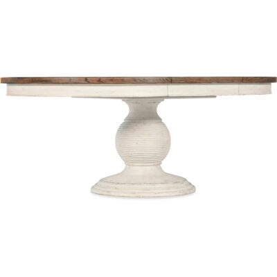 Americana Round Pedestal Dining Table w/1-22in leaf 7050-75203-02 7050 75203 02 silo2