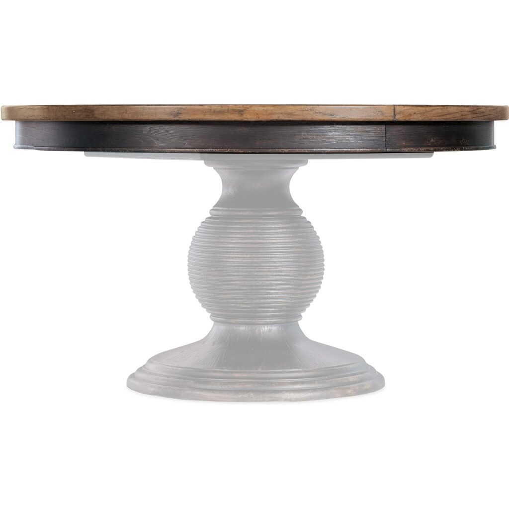 Americana Round Pedestal Dining Table w/1-22in leaf - Image 9