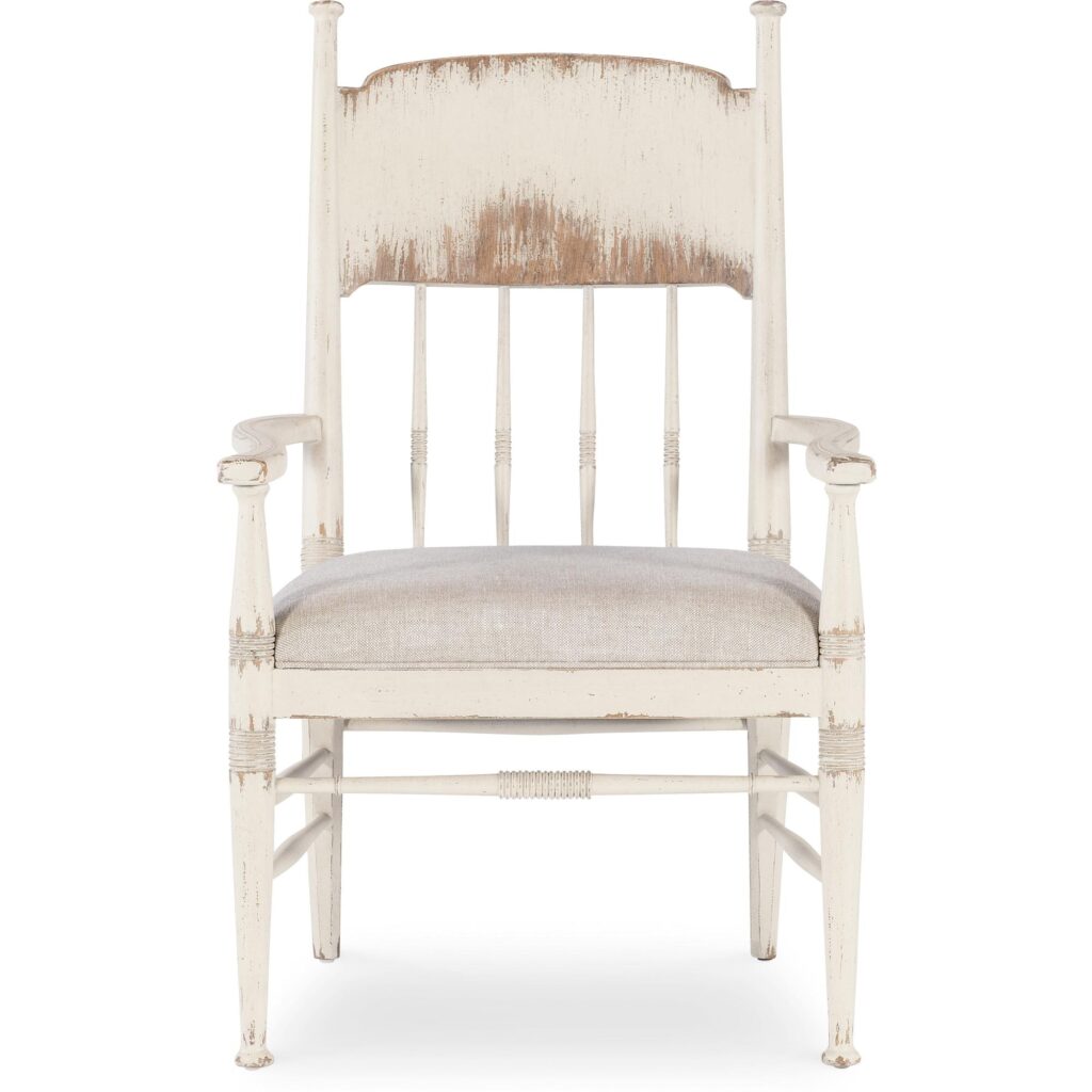 Americana Upholstered Seat Arm Chair - Image 3