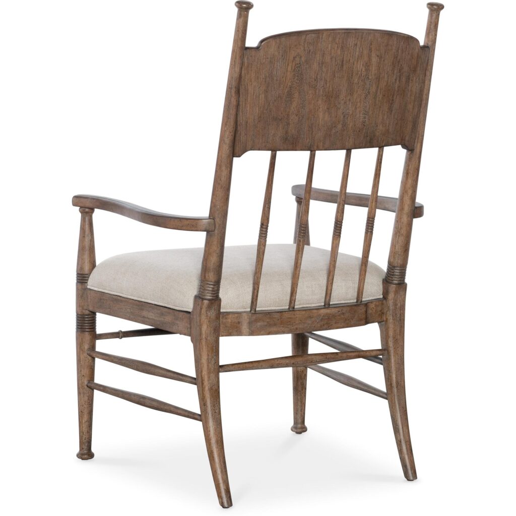 Americana Upholstered Seat Arm Chair - Image 2