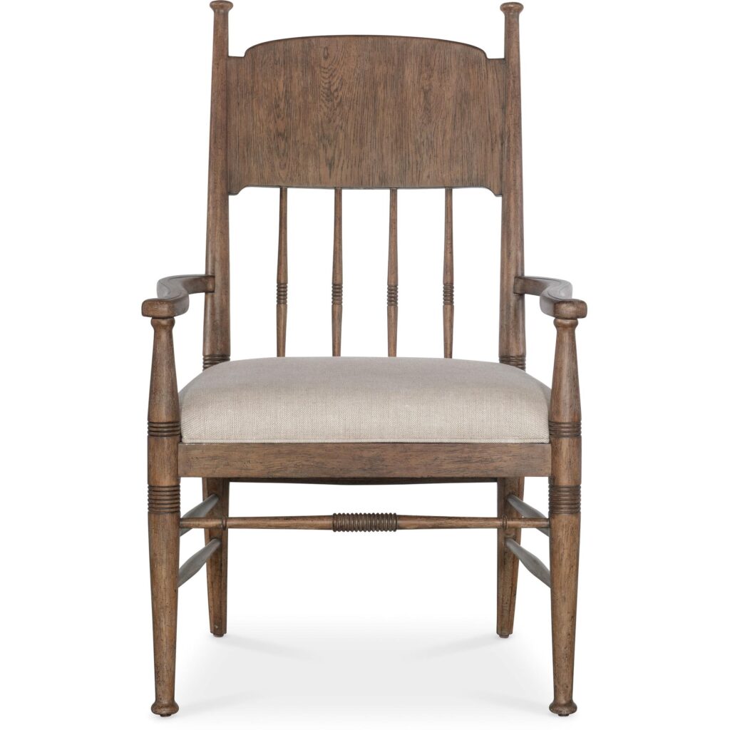 Americana Upholstered Seat Arm Chair - Image 3