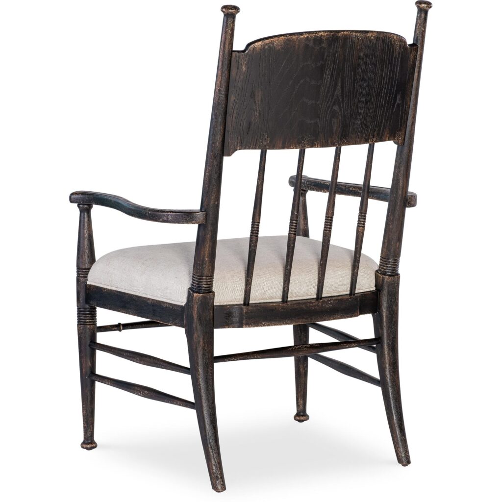 Americana Upholstered Seat Arm Chair - Image 2