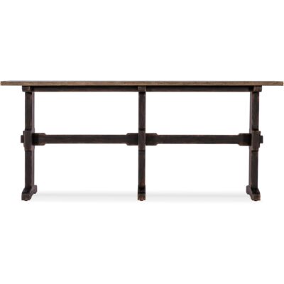 Americana Trestle Console Table 7050-80151-89 7050 80151 89 straight silo