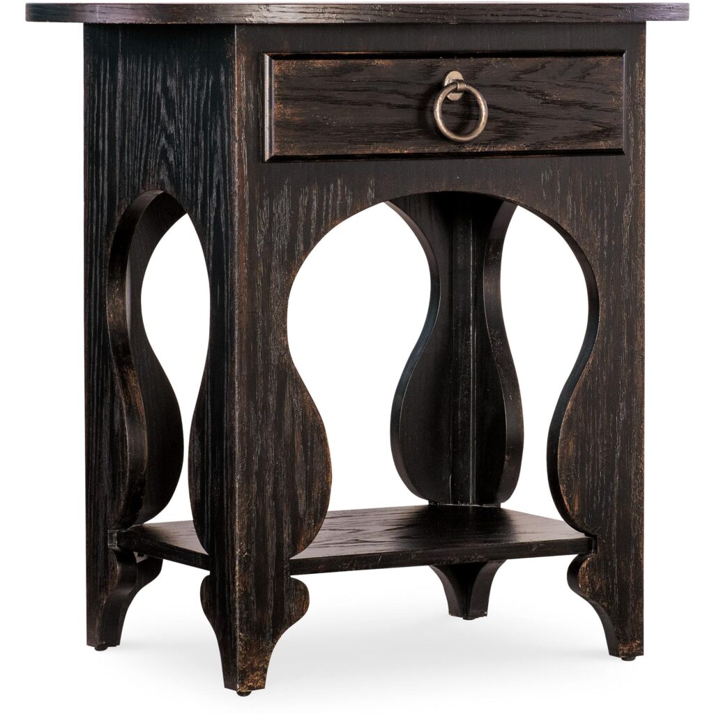 Americana One-Drawer Oval Nightstand