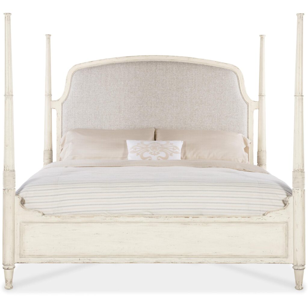 Americana California King Upholstered Poster Bed - Image 3