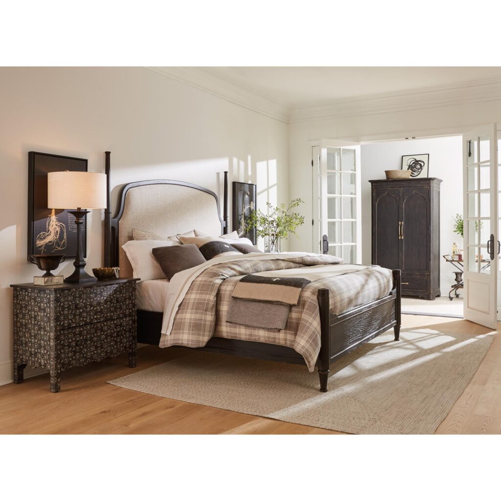 Americana King Upholstered Poster Bed - Image 8