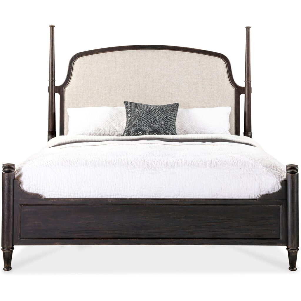 Americana King Upholstered Poster Bed - Image 4