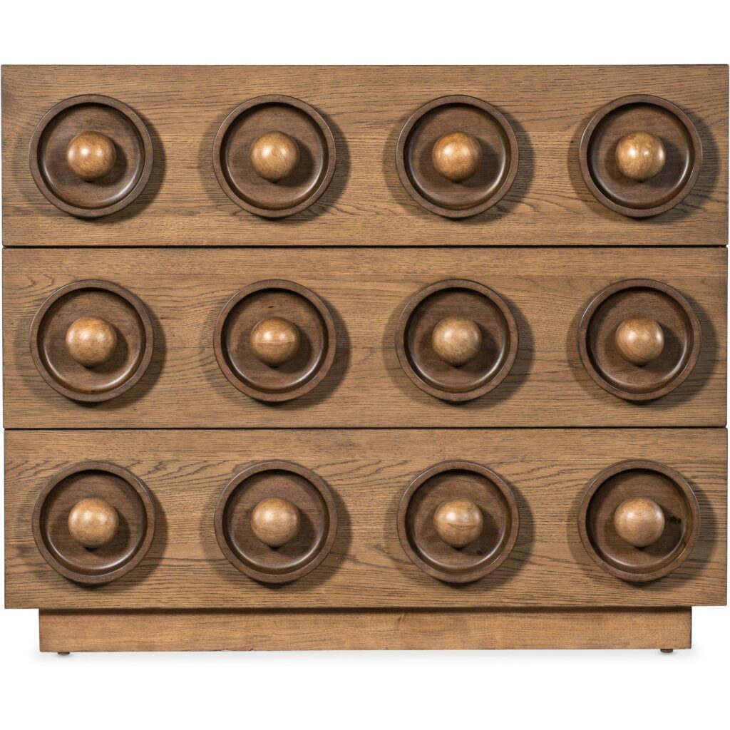 Commerce and Market Knobby 3-Drawer Accent Chest - Image 2