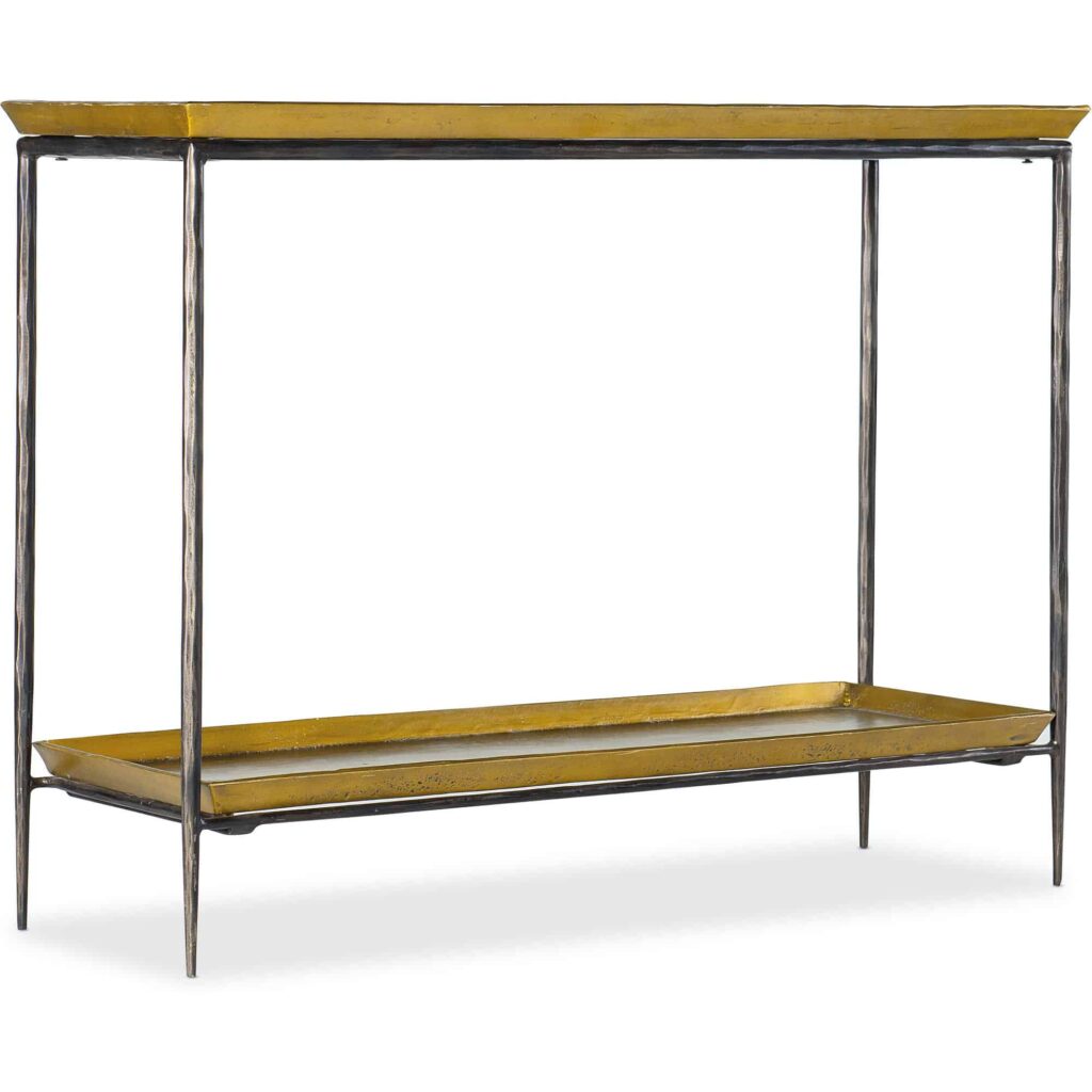 Commerce & Market Tray Top Metal Console