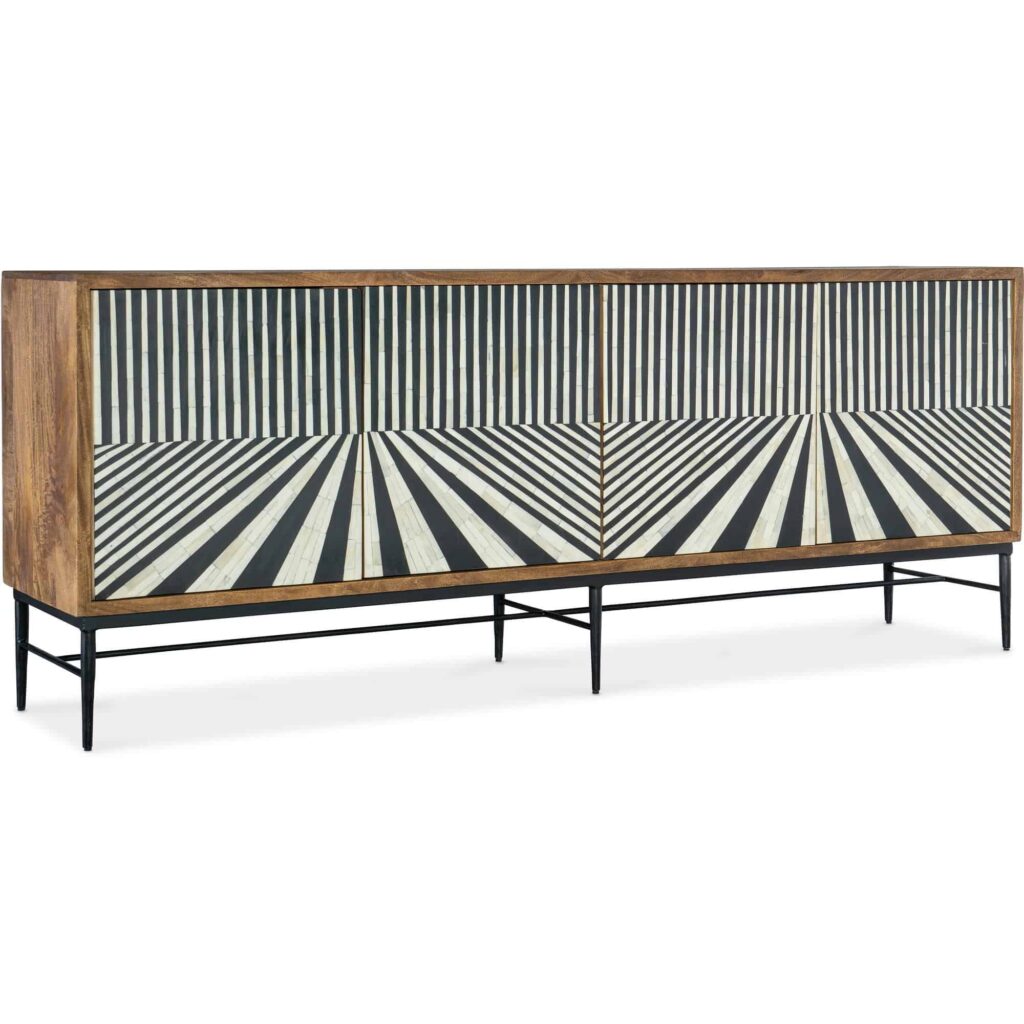 Commerce and Market Linear Perspective Credenza