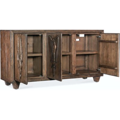 Commerce & Market Safari Credenza 7228-85099-85 7228 85099 85 open silo