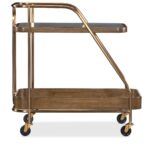 Commerce and Market Walnut Wine and Bar Cart 12 Commerce and Market Walnut Wine and Bar Cart 7228-50763-85 7228 50763 85 side silo2