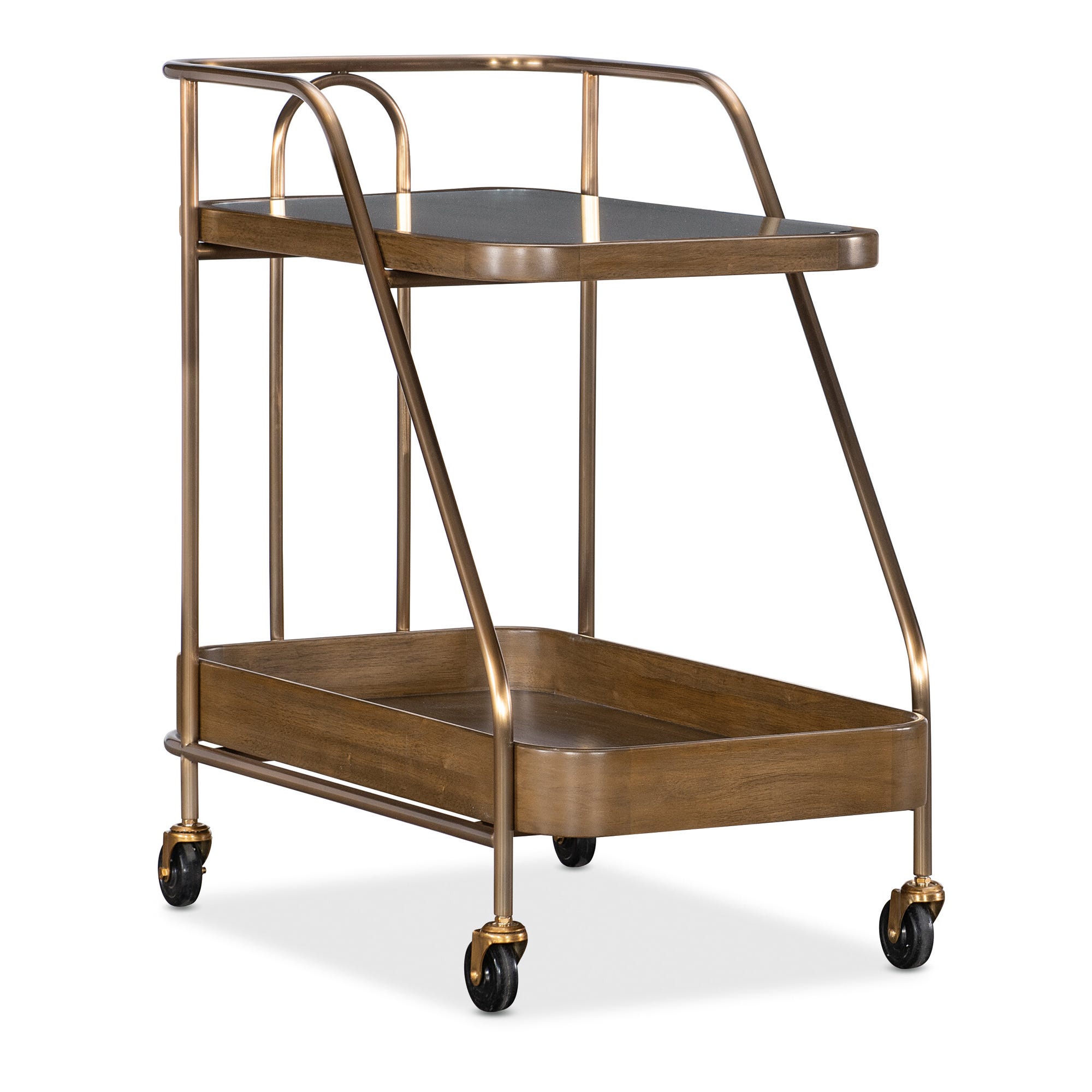 Commerce and Market Walnut Wine and Bar Cart 1 Commerce and Market Walnut Wine and Bar Cart